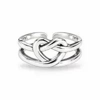 Ring met knoop hart Ring met knoop hart