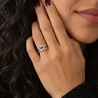 Ring met knoop hart Ring met knoop hart