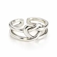Ring met knoop hart Ring met knoop hart