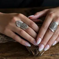 Zilveren statement ring Noé Zilveren statement ring Noé