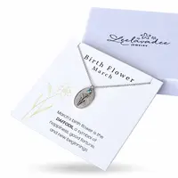 Geboortebloem ketting Maart Geboortebloem ketting Maart