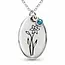 Geboortebloem ketting Maart Geboortebloem ketting Maart