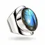 Labradoriet ring Anello Labradoriet ring Anello