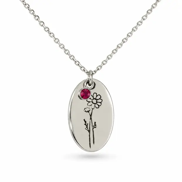 Geboortebloem ketting Oktober Geboortebloem ketting Oktober