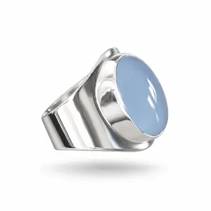 Blue Chalcedoon ring Anello Blue Chalcedoon ring Anello