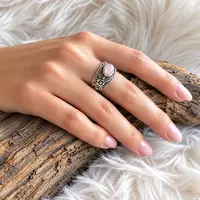 Bali ring rozenkwarts Bali ring rozenkwarts