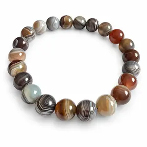 Kralen armband Botswana Agaat 10mm Kralen armband Botswana Agaat 10mm