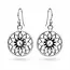 Flower of Life oorbellen zilver