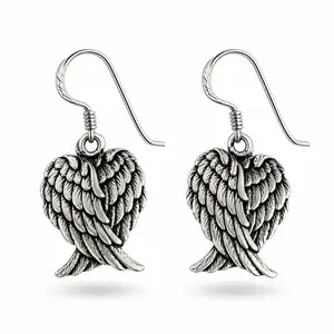 Angel wings oorbellen zilver Angel wings oorbellen zilver