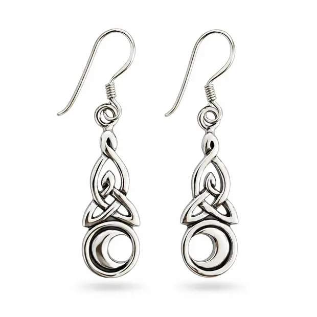 Oorbellen Triquetra Luna Oorbellen Triquetra Luna