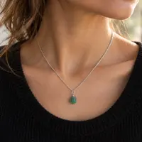 Ruwe Smaragd ketting Rama Ruwe Smaragd ketting Rama