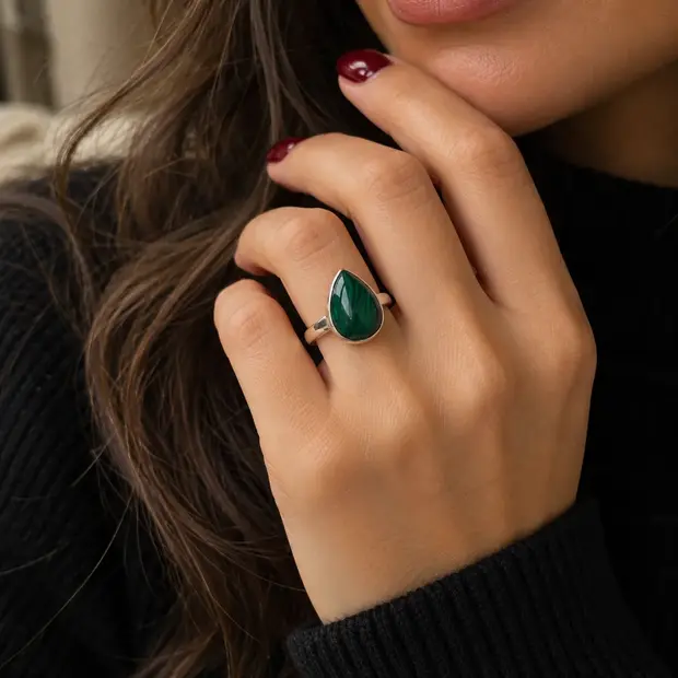 Malachiet ring Itteki Malachiet ring Itteki