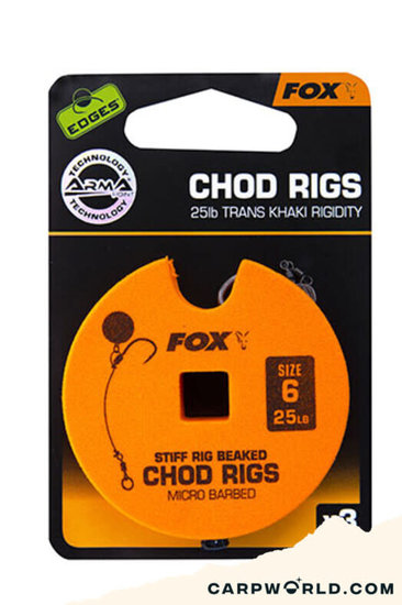 Fox Fox Edge Armapoint stiff rig beaked Chod rigs x 3 30lb
