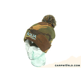 Aqua Camo Bobble Hat