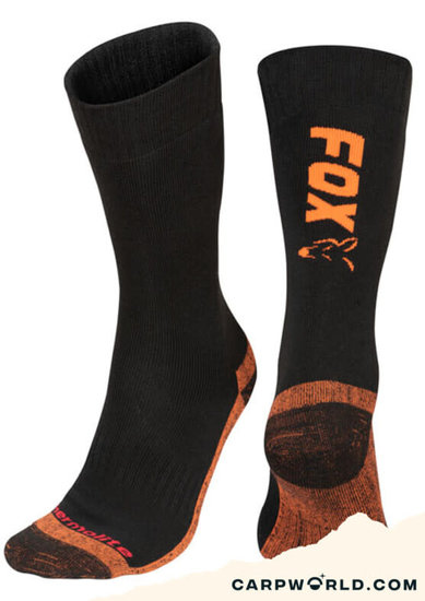 Fox Fox Black / Orange Thermolite long sock
