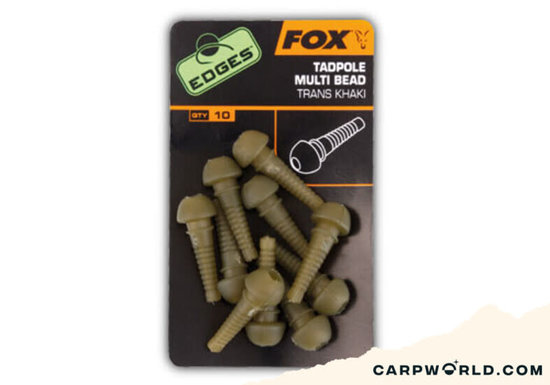 Fox Fox Edges Tadpole multi bead x 10 trans khaki