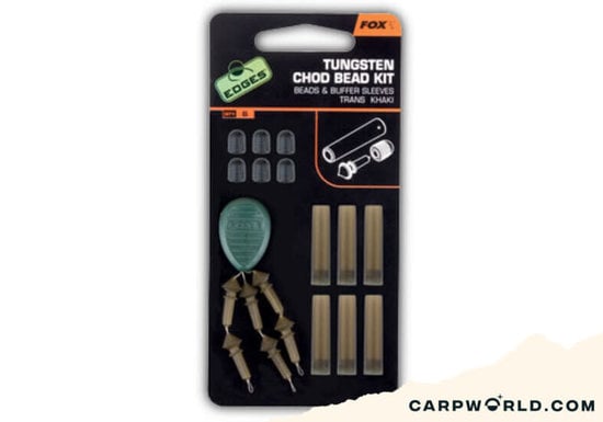 Fox Fox Edges Tungsten Chod bead kit x 6 beads / buffer sleeves