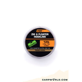 Fox Zig and Floater Hooklink Trans Khaki