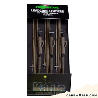 Korda Leadcore Leader Hybrid Lead Clip QC Swivel