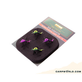 PB Products Super Strong Zig Insects White/Black 4pcs size 10