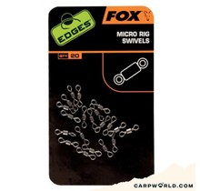 Fox Edges Micro Rig Swivels x 20