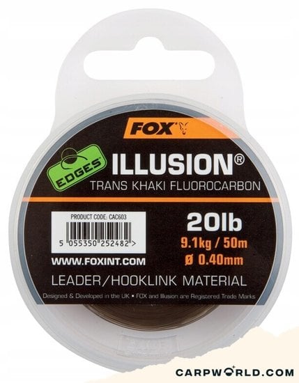 Fox Fox Edges Illusion flurocarbon leader 50m