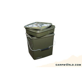 Trakker 13 Ltr Olive Square Container inc tray