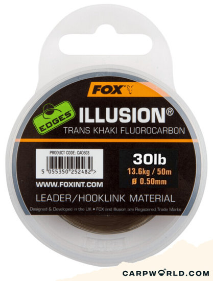 Fox Fox Edges Illusion flurocarbon leader 50m