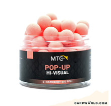 MTC Baits Strawberry Big Fish Pop-Up Hi-Visual