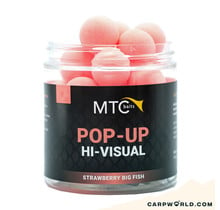 MTC Baits Strawberry Big Fish Pop-Up Hi-Visual