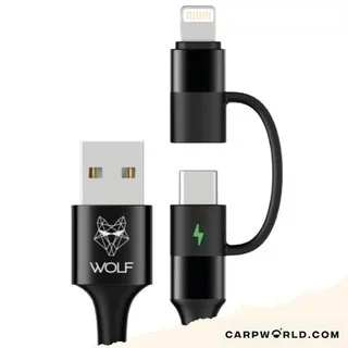 Wolf Powertech 2 in 1 Charging Cable