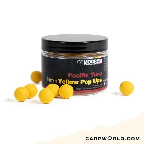 CCMoore CCMoore Pacific Tuna Yellow Pop Ups 14mm