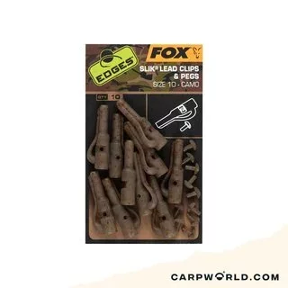 Fox Edges Camo Slik Lead Clip & Pegs Size 10