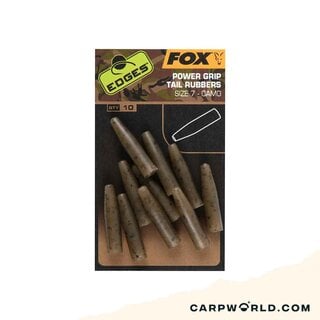 Fox Edges Camo Powergrip Tail Rubbers Size 7