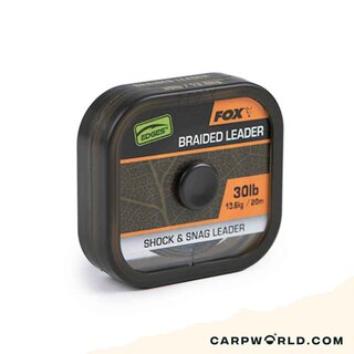 Fox Natural Braided Leader 20m