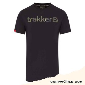 Trakker CR Logo T-Shirt Black Camo