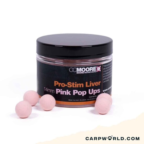 CCMoore CCMoore Pro Stim Liver Pink Pop Ups 14mm