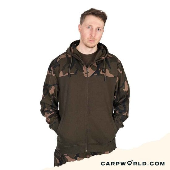 Fox Fox LW Khaki/Camo Split Zip Hoody