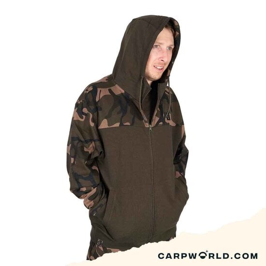 Fox Fox LW Khaki/Camo Split Zip Hoody