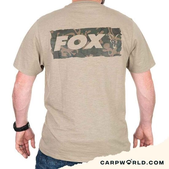 Fox Fox LW Khaki Large Print T-Shirt