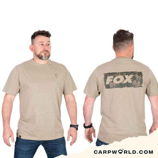 Fox Fox LW Khaki Large Print T-Shirt