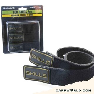 Skills Neoprene Rod Bands 6pcs