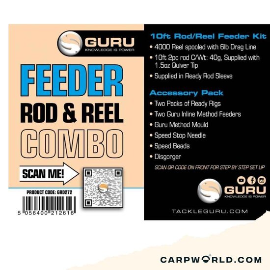 Korda Guru 10ft Feeder Rod & Reel Combo