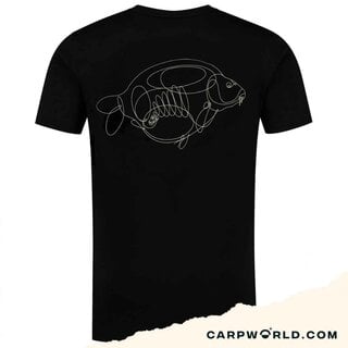 Korda One Line Tee Black