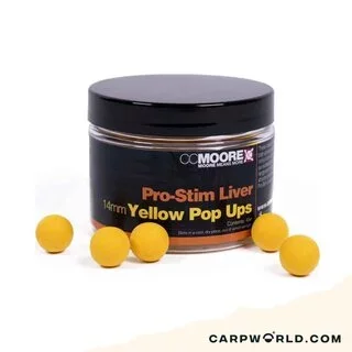 CCMoore Pro Stim Liver Yellow Pop Ups 14mm