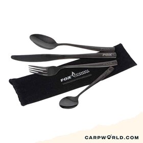 Fox Cookware Black Stainless Cutlery Set