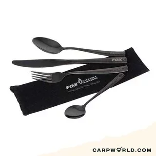 Fox Cookware Black Stainless Cutlery Set