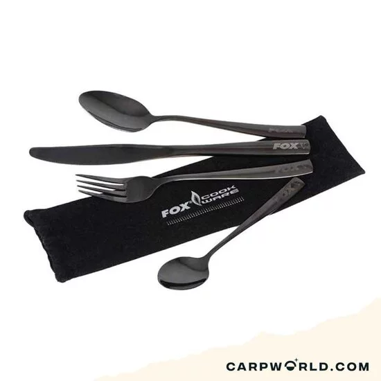 Fox Fox Cookware Black Stainless Cutlery Set