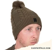 Fox Khaki Knitted Bobble Beanie