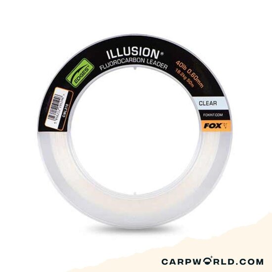 Fox Fox Illusion Fluorocarbon Leader Clear 50mt